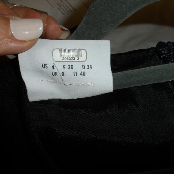 Akris Punto Black Sheath Dress w/Front Zipper Detail Size FR 36/US 4 - Picture 14 of 16